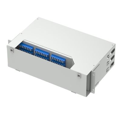 96コアのサブオプティック配送フレーム 光ファイバー機器 グレー/ブラック LC UPCタイプ