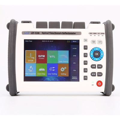 3 時間 OTDR LOT5100 MINI 光ファイバーケーブルハンドルのためのファイバーテスト機器