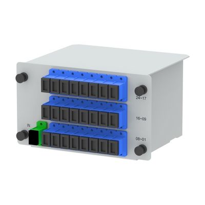 FTTX 光ファイバー PLC スプリッター挿入型 1x2 1x4 1x8 1x16 1x32 1x64 SC/UPC 5