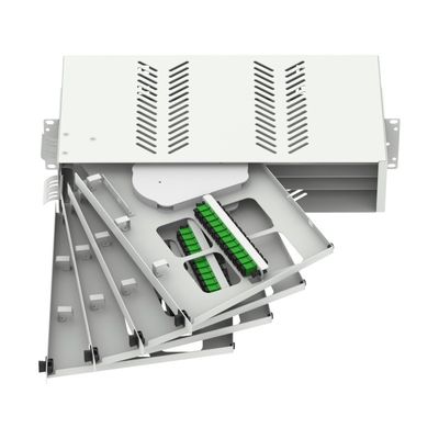 19インチ光ファイバーパッチパネル サブODF SCLCコネクタと冷たいロール鋼
