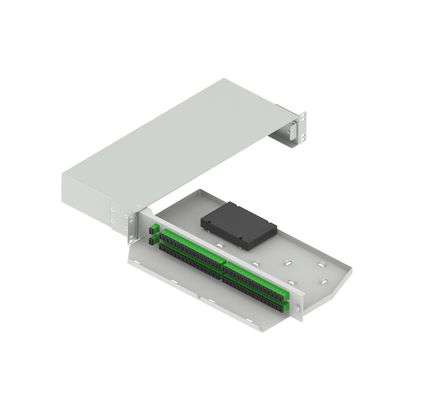 19インチ光ファイバースプリッターパッチパネルサブODFスイングタイプ APC SC光ファイバー