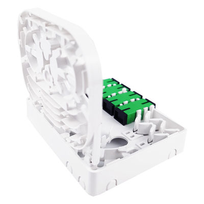 SC/APC グレー 4コア プラスチック ファイバー オプティック フェイスプレート ソケット パネル 室内 ネットワーク FTTH