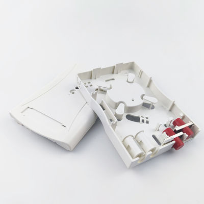 グレーFC/UPC プラスチック光ファイバー フェイスプレートソケット パネル 2 室内 FTTH ネットワークのためのコア