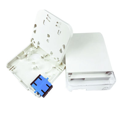 SC UPC 室内FTTHネットワークの設置のためのプラスチック光ファイバーフェイスプレートソケットパネル