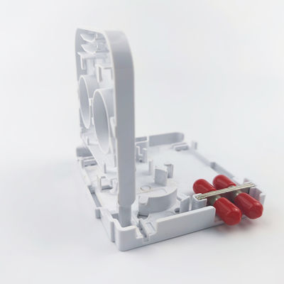2コア ST UPC プラスチック光ファイバー フェイスプレート ソケット パネル FTTH ホワイト 統合