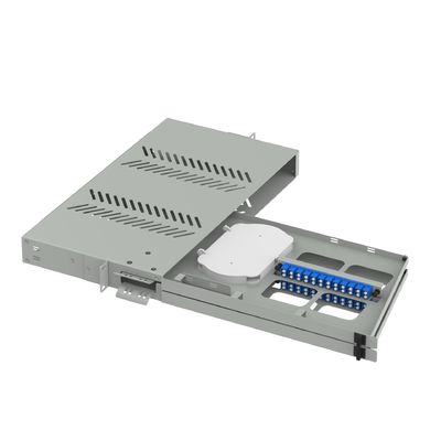 24ポート LC UPC スイングタイプ 亜光学配送フレームのための光ファイバーパッチパネル