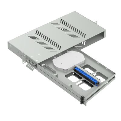 データセンター最適 24 ポート 19 インチ スウィングタイプ SC UPC 光ファイバーパッチパネル サブ ODF