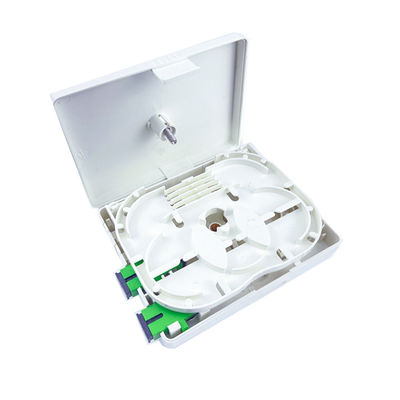 室内 2 コア プラスチック ファイバー オプティック フェイスプレート ソケット パネル SC FTTH ネットワーク用のコネクタタイプ