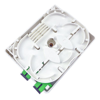 室内 2 コア プラスチック ファイバー オプティック フェイスプレート ソケット パネル SC FTTH ネットワーク用のコネクタタイプ