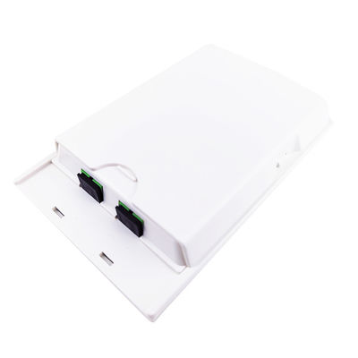 FTTH 用のプラスチックファイバーオプティック・フェイスプレートソケットパネルとホワイト2コアへの設置