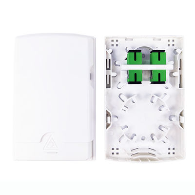 FTTH 用のプラスチックファイバーオプティック・フェイスプレートソケットパネルとホワイト2コアへの設置