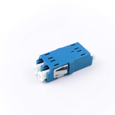 FTTH デュプレックス LC UPC 光ファイバー アダプター 2 ポート カップラー PBT ネットワーク用の耳のない設計