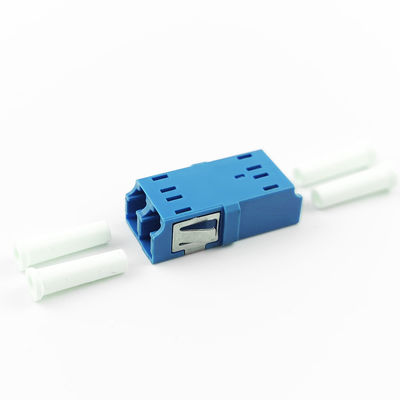 FTTH デュプレックス LC UPC 光ファイバー アダプター 2 ポート カップラー PBT ネットワーク用の耳のない設計
