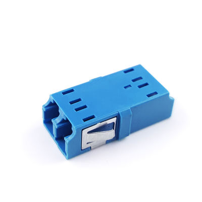 FTTH デュプレックス LC UPC 光ファイバー アダプター 2 ポート カップラー PBT ネットワーク用の耳のない設計