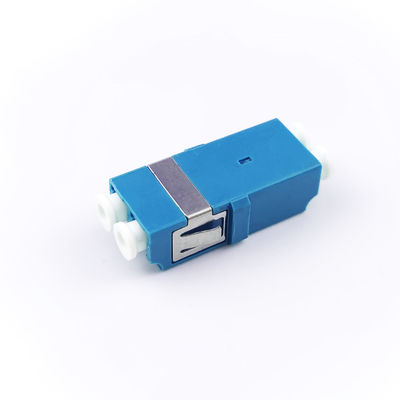 FTTH デュプレックス LC UPC 光ファイバー アダプター 2 ポート カップラー PBT ネットワーク用の耳のない設計