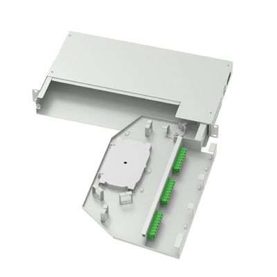 24コア LC APCタイプ 19インチ スイングパッチ パネル 亜光学配送フレーム ベスト グレー