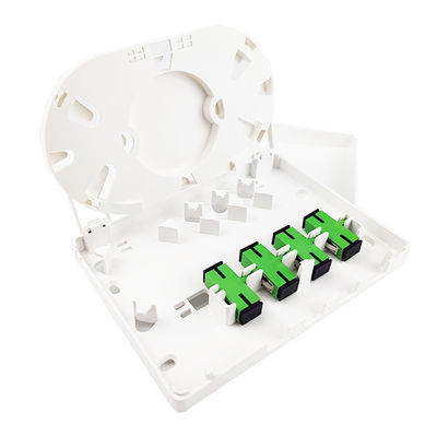 SCコネクタ 4コア FTTHネットワークのためのプラスチック光ファイバーフェイスプレートソケットパネル 5