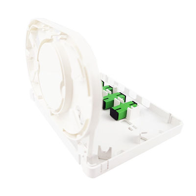 SCコネクタ 4コア FTTHネットワークのためのプラスチック光ファイバーフェイスプレートソケットパネル 5