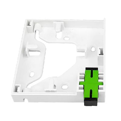 1 コア プラスチック ファイバー オプティック フェイスプレート ソケット パネル FTTH 接続のための白色必須
