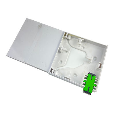 1 コア プラスチック ファイバー オプティック フェイスプレート ソケット パネル FTTH 接続のための白色必須