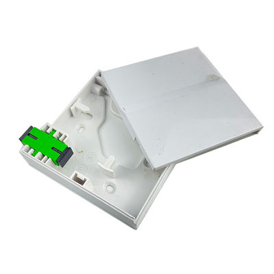 1 コア プラスチック ファイバー オプティック フェイスプレート ソケット パネル FTTH 接続のための白色必須
