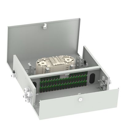 72/96 Cores SC コネクタ 室内用 ケーブルLANネットワークの配送用 光ファイバー端末箱