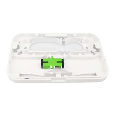 FTTHネットワーク 室内 ホワイト 1 コア プラスチック ファイバー オプティック フェイスプレート ソケット パネル SC コネクタ タイプ 5