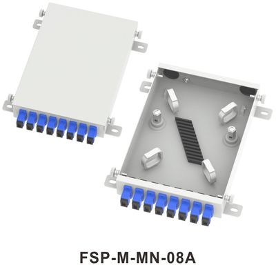 FTTXネットワーク ODN メタルミニ光ファイバー FTTH端末ボックス 8 LCとSCコネクタを持つコア配送