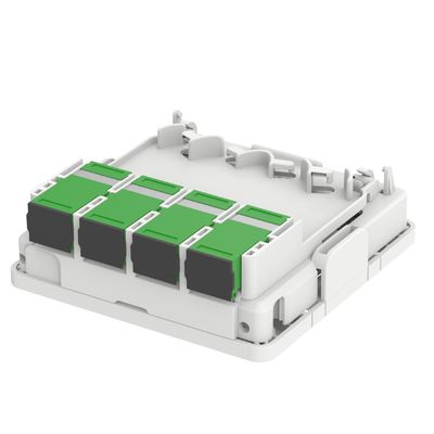 室内用 FTTX 4コア プラスチックの光ファイバー フェイスプレートソケットパネル SCコネクタタイプ