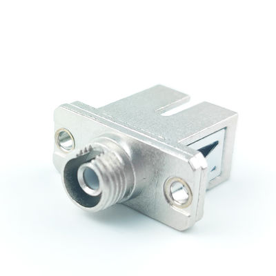 FTTH 1 ポート メタル SCAPC FCAPC ハイブリッド 光ファイバー アダプター 最良機器のためのカップラー