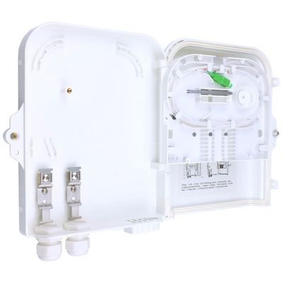 壁/ポールマウント 8コア 室外 FTTH 光学端末ファイバー配送箱 3時間