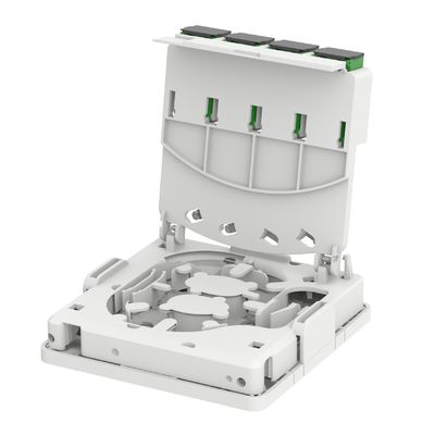室内用 FTTX 4コア プラスチックの光ファイバー フェイスプレートソケットパネル SCコネクタタイプ
