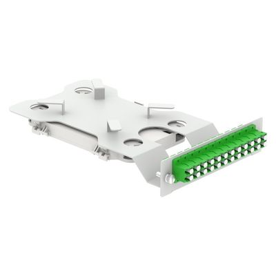 グレー RAL 7035 4U 144コア 19インチ光ファイバーパッチパネル 3つのサブODF