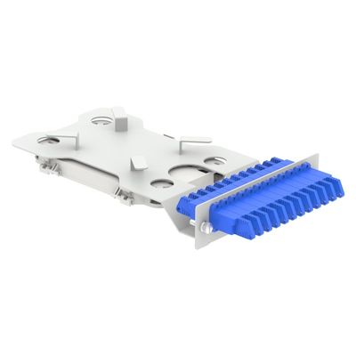 グレー RAL 7035 4U 144コア 19インチ光ファイバーパッチパネル 3つのサブODF