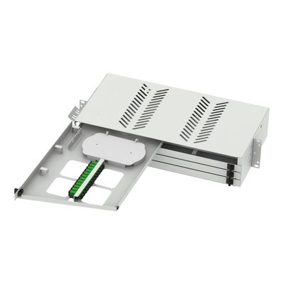19インチ光ファイバーパッチパネル サブODF SCLCコネクタと冷たいロール鋼