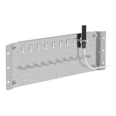 グレー色19インチSC/FC室内用ラック式光ファイバー配送フレーム