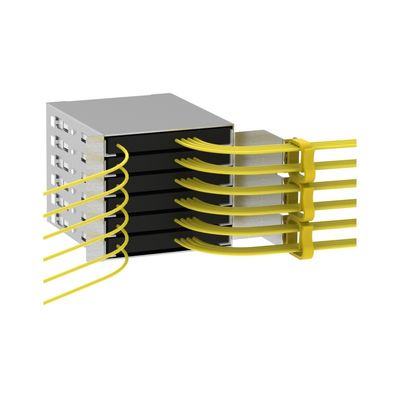 10 高容量通信ネットワークのための144コアFTTH屋外ファイバー配送キャビネット