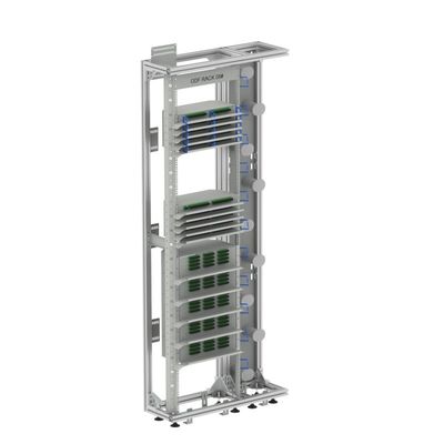 FTTH 19インチ シルバー/グレーオープンラック アルミプロファイル 光ファイバー配送フレーム ODF