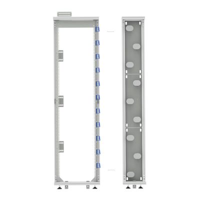 FTTH 19インチ シルバー/グレーオープンラック アルミプロファイル 光ファイバー配送フレーム ODF