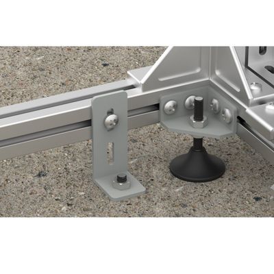 FTTH 19インチ シルバー/グレーオープンラック アルミプロファイル 光ファイバー配送フレーム ODF