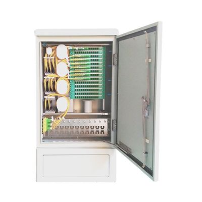 10 高容量通信ネットワークのための144コアFTTH屋外ファイバー配送キャビネット