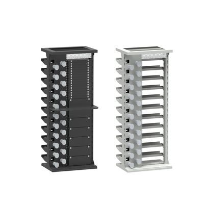 耐久性シルバーフィニッシュ 47U ODF ラックキャビネット インドアネットワーク FTTH FTTX トレイ 積載
