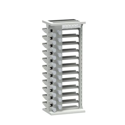 耐久性シルバーフィニッシュ 47U ODF ラックキャビネット インドアネットワーク FTTH FTTX トレイ 積載