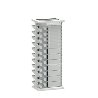 耐久性シルバーフィニッシュ 47U ODF ラックキャビネット インドアネットワーク FTTH FTTX トレイ 積載