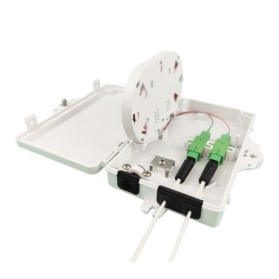 ネットワーク配送 アクセス アウトドア FTTH IP65 ファイバーオプティック 終了ボックス 2 コア PC ABS