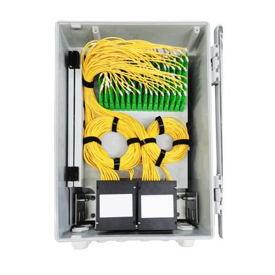 グレー 96 コア 屋外 FTTH SC 光ファイバー端末ボックス ネットワーク ファイバー配送ボックス