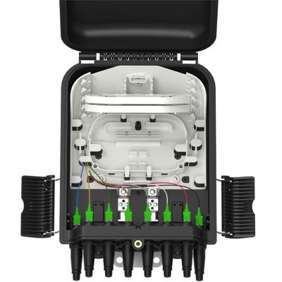 8ポートの光ファイバー配送箱 ネットワーク FTTX IP65 屋外用 壁/ポール搭載