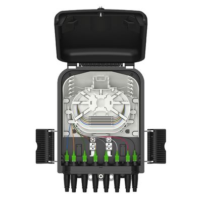 8ポートの光ファイバー配送箱 ネットワーク FTTX IP65 屋外用 壁/ポール搭載