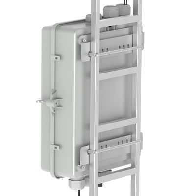 グレー4ポート光ファイバー配送箱 IP65 ネットワークモデルで屋外用防水