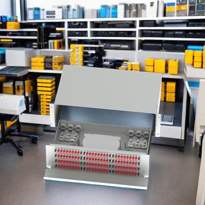 FC型96ポート FTTXデータセンターのネットワーク用光ファイバー配送パッチパネル